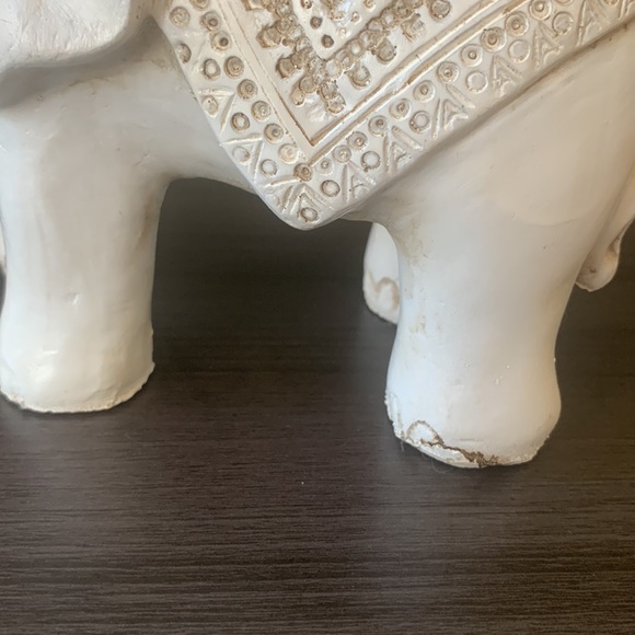 Carved Tribal Elephant Statue Decor - Picture 8 of 8